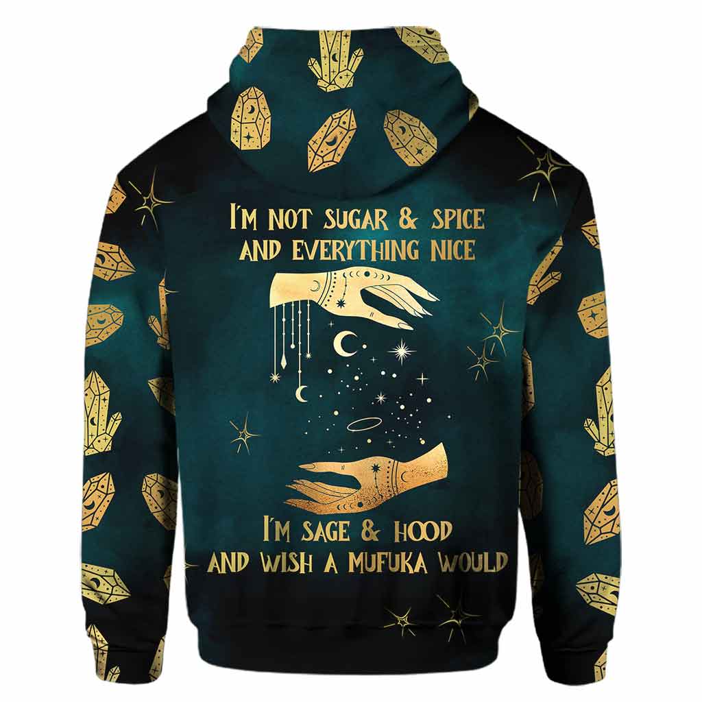 I'm Not Sugar & Spice - Witch Personalized All Over T-shirt and Hoodie
