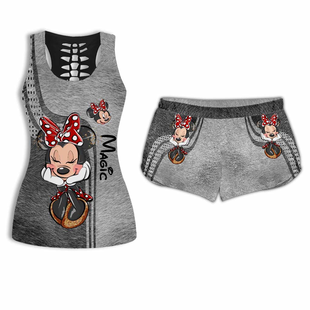 Sweet Mouse Ears - Mouse Hollow Tank Top and Women Shorts