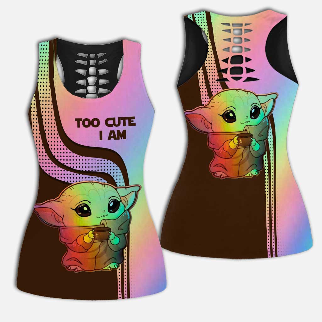 Cute Master - The Force Hollow Tank Top and Women Shorts