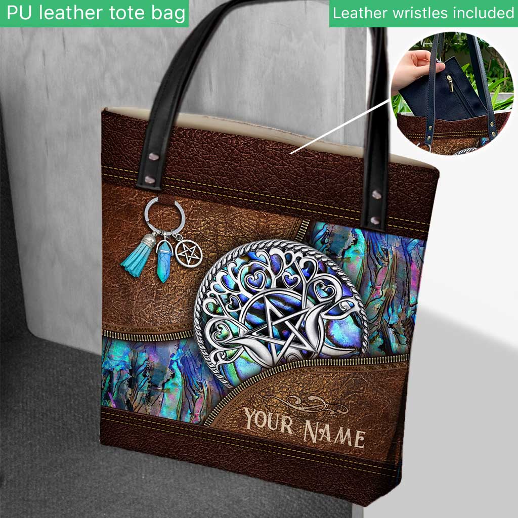 Pentagram Tripple Moon - Personalized Witch Tote Bag