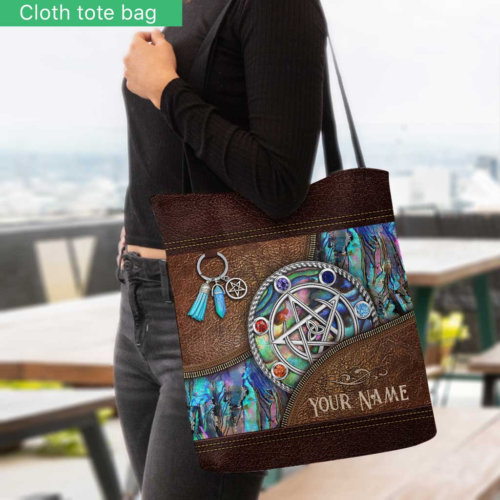 Witch Vibes Pentagram - Personalized Witch Tote Bag