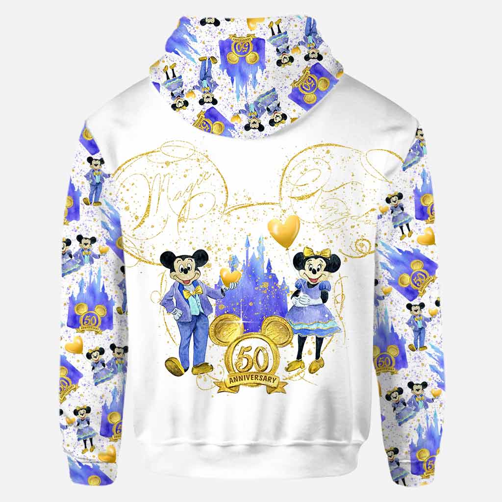 50th Anniversary Magic Kingdom Mouse Ears - Personalized Hoodie And Leggings