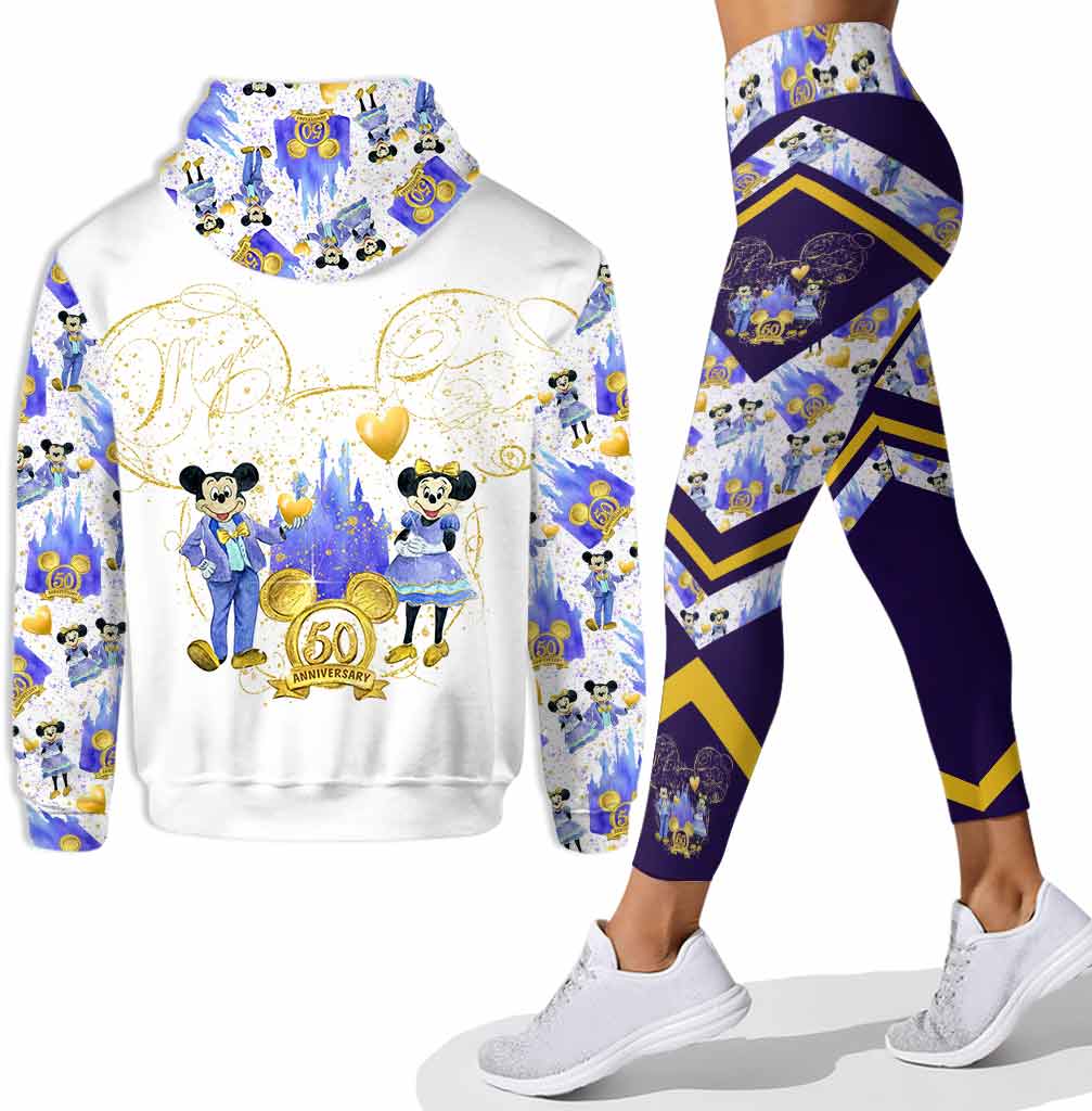 50th Anniversary Magic Kingdom Mouse Ears - Personalized Hoodie And Leggings