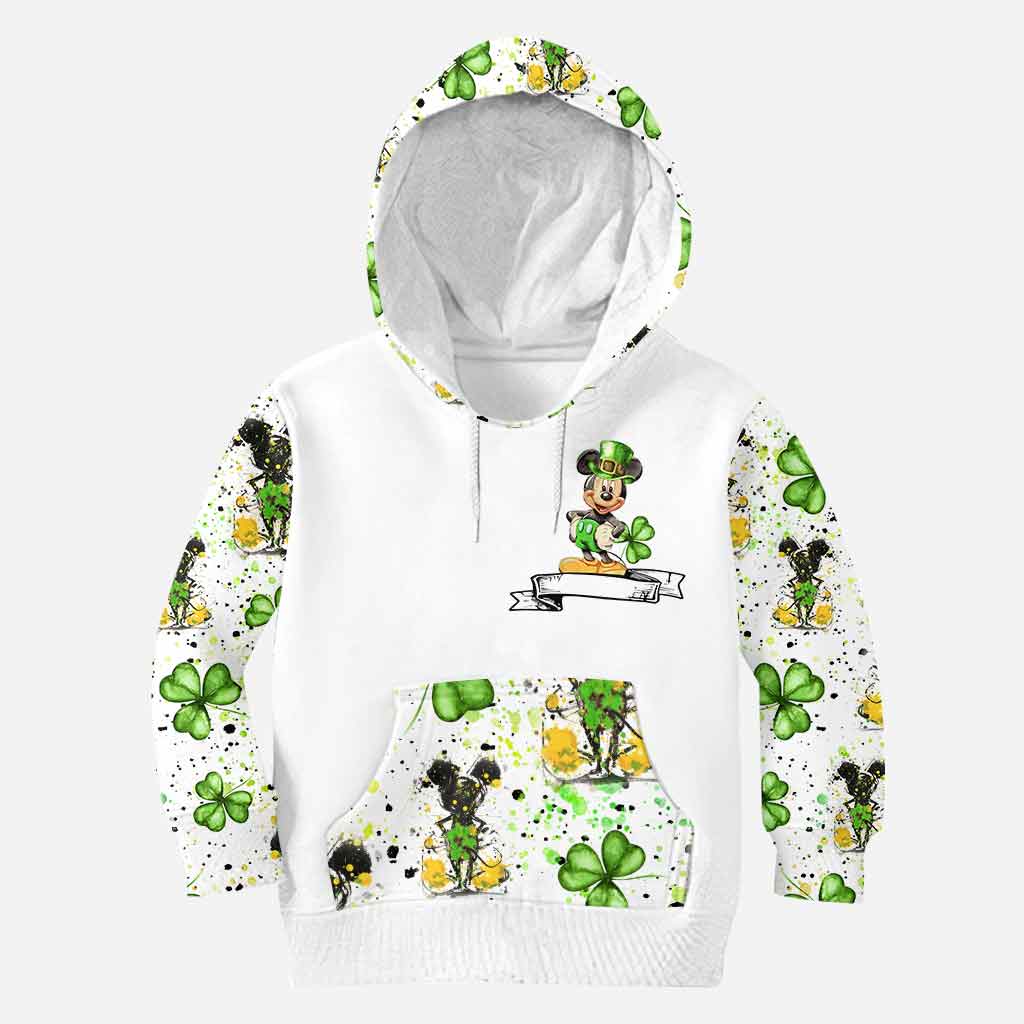 One Lucky Mouse Ears - Personalized Patrick's Day Hoodie and Leggings