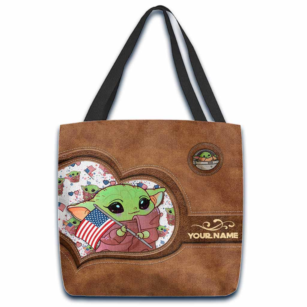 Too Cute I Am - Personalized Independence Day The Force Tote Bag
