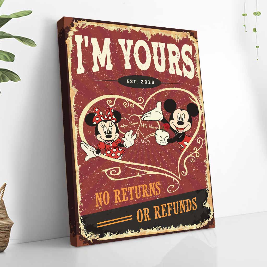 I'm Yours No Returns Or Refund - Personalized Mouse Poster