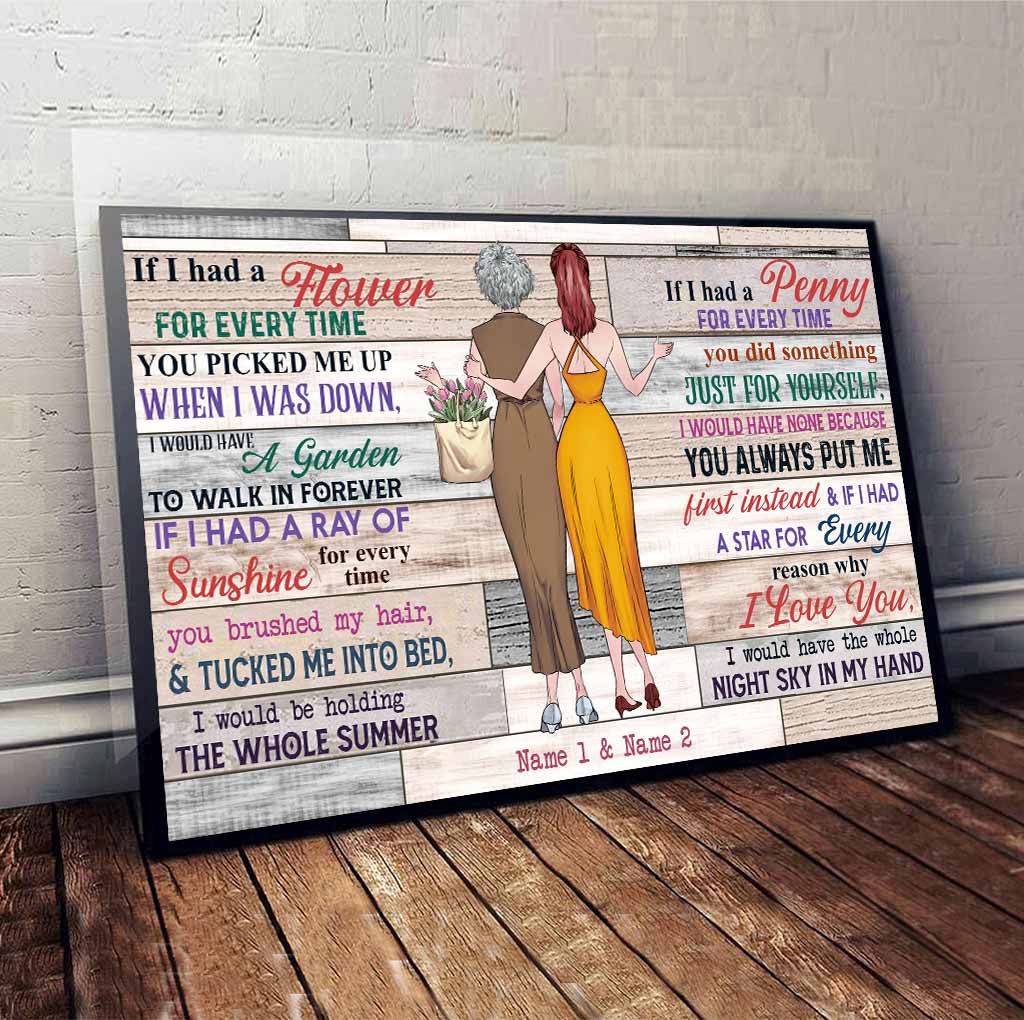 If I Had A Star For Every Reason Why I Love You - Personalized Mother's Day Poster