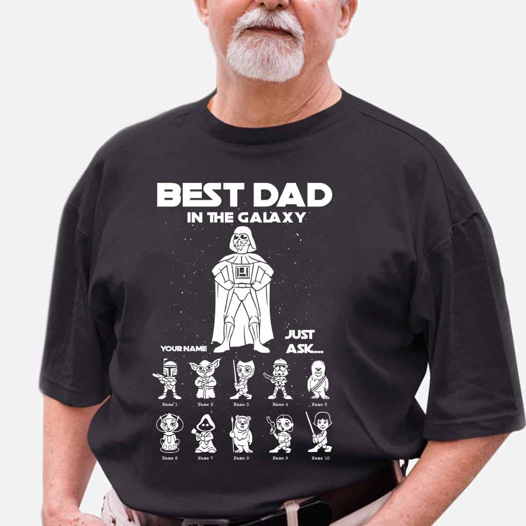 Best Dad In The Galaxy - Personalized Father's Day The Force T-shirt and Hoodie