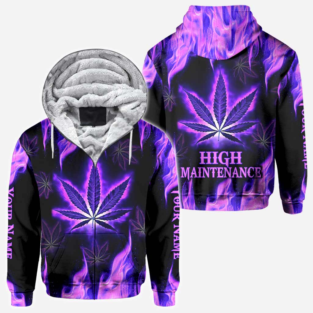 High Maintenance - Personalized Weed All Over T-shirt and Hoodie