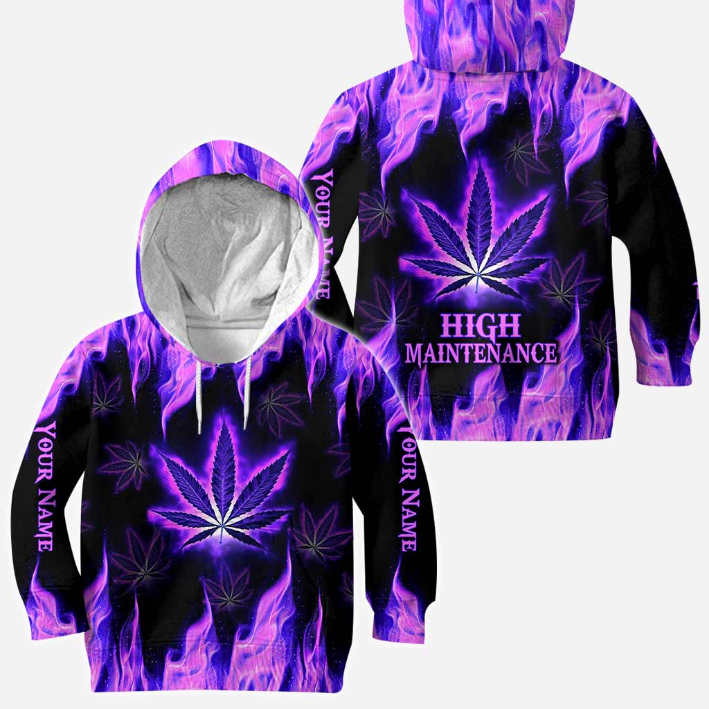 High Maintenance - Personalized Weed All Over T-shirt and Hoodie