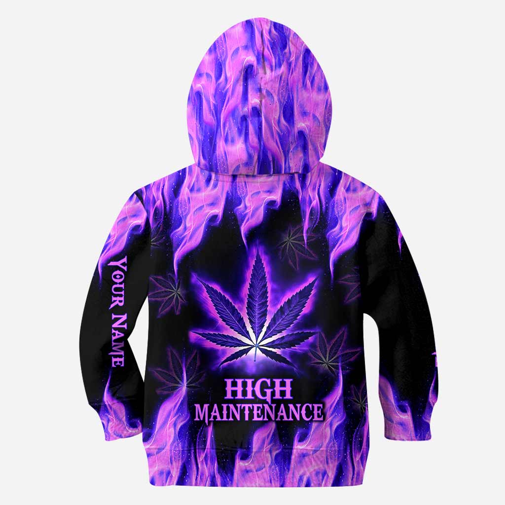 High Maintenance - Personalized Weed All Over T-shirt and Hoodie