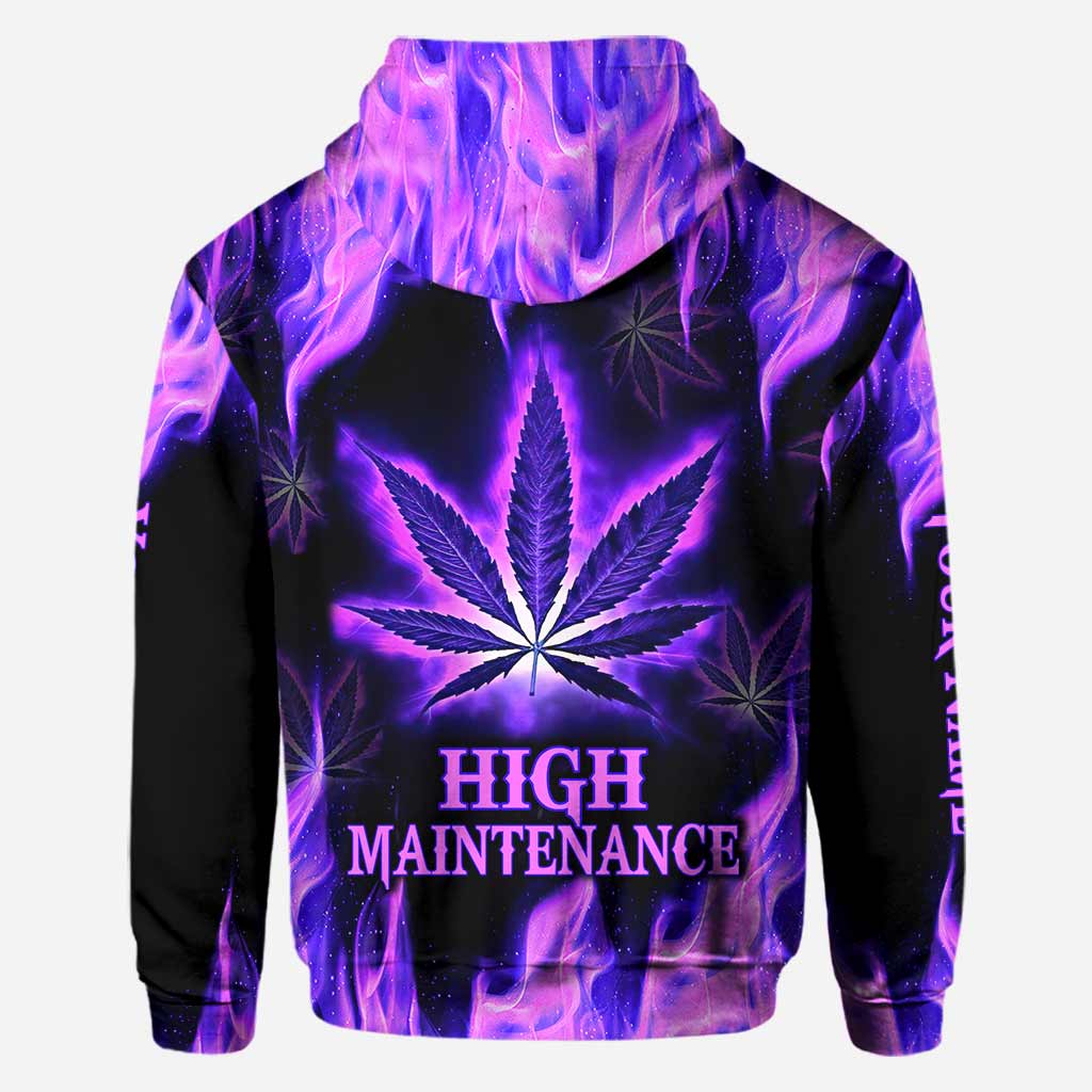 High Maintenance - Personalized Weed All Over T-shirt and Hoodie