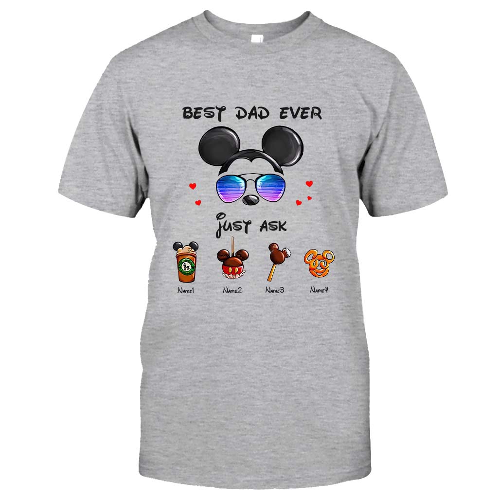 Best Dad Ever - Personalized Father's Day Mouse T-shirt and Hoodie
