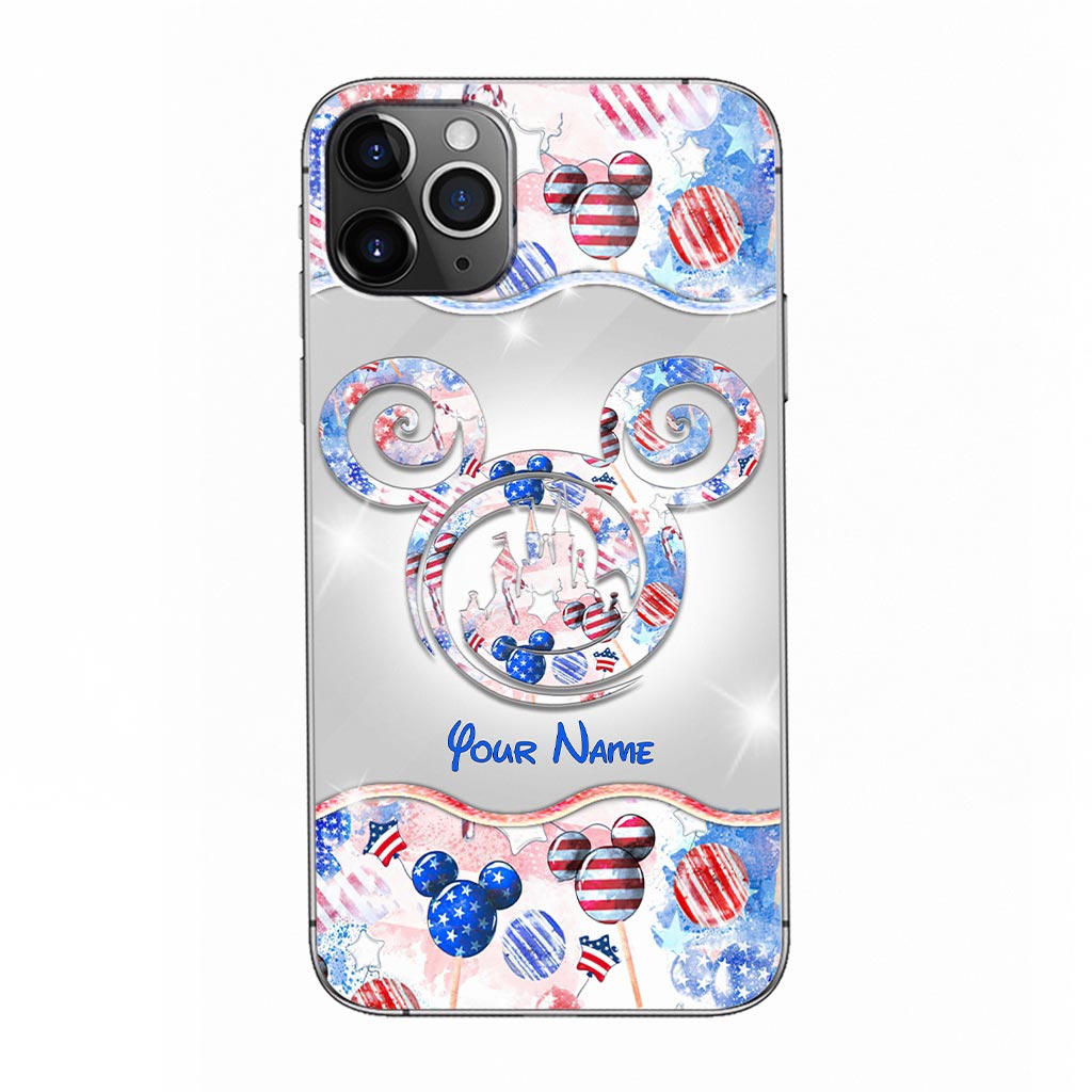 Happy 4th Of July - Personalized Independence Day Mouse Phone Case