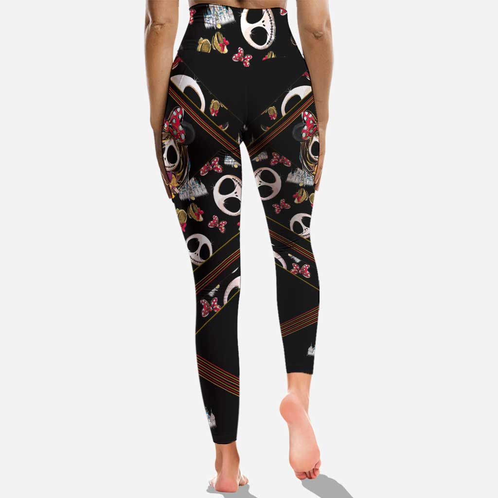 Mouse Ears And Nightmare - Personalized Cross Tank Top and Leggings
