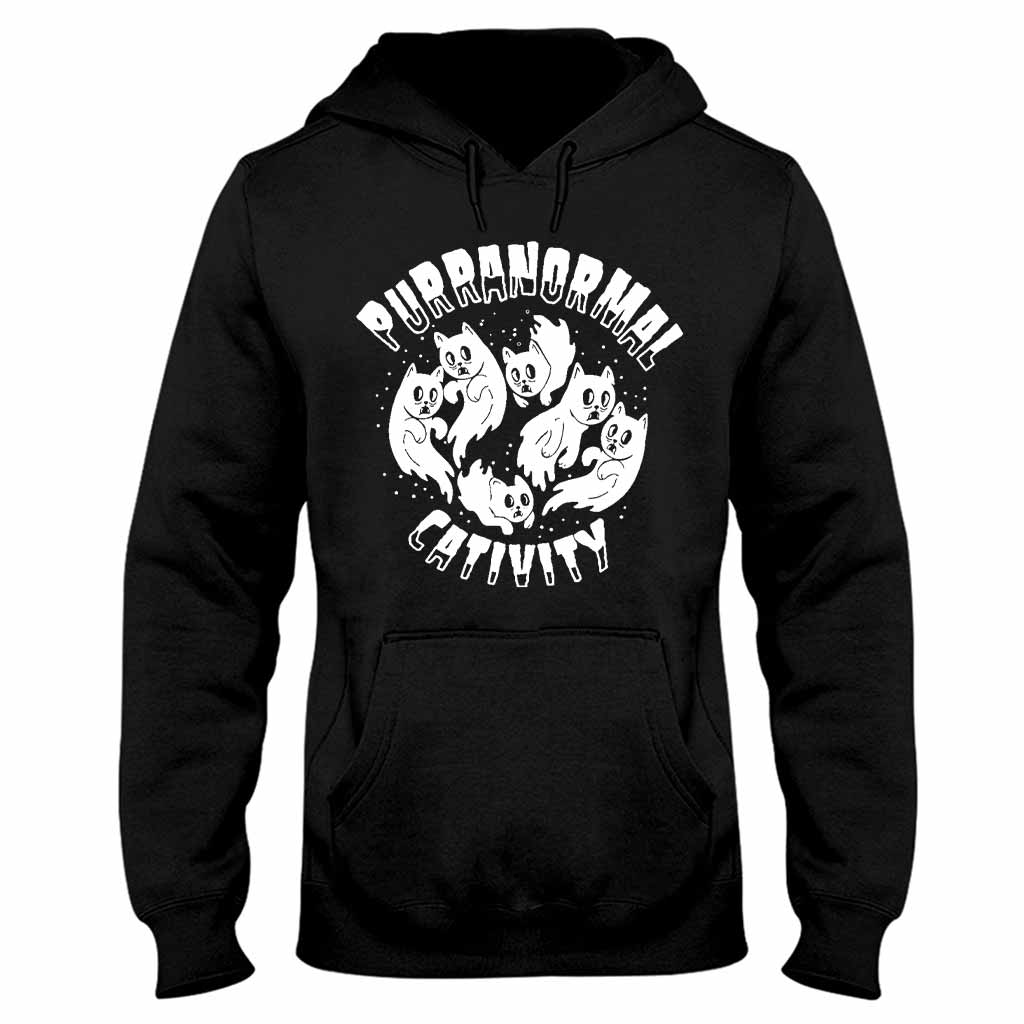Purranormal Cativity Halloween - Cat T-shirt And Hoodie 082021