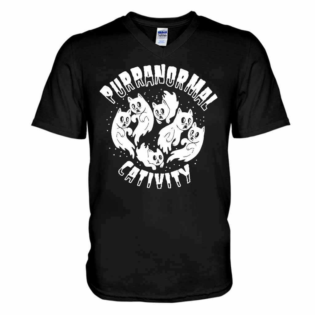 Purranormal Cativity Halloween - Cat T-shirt And Hoodie 082021