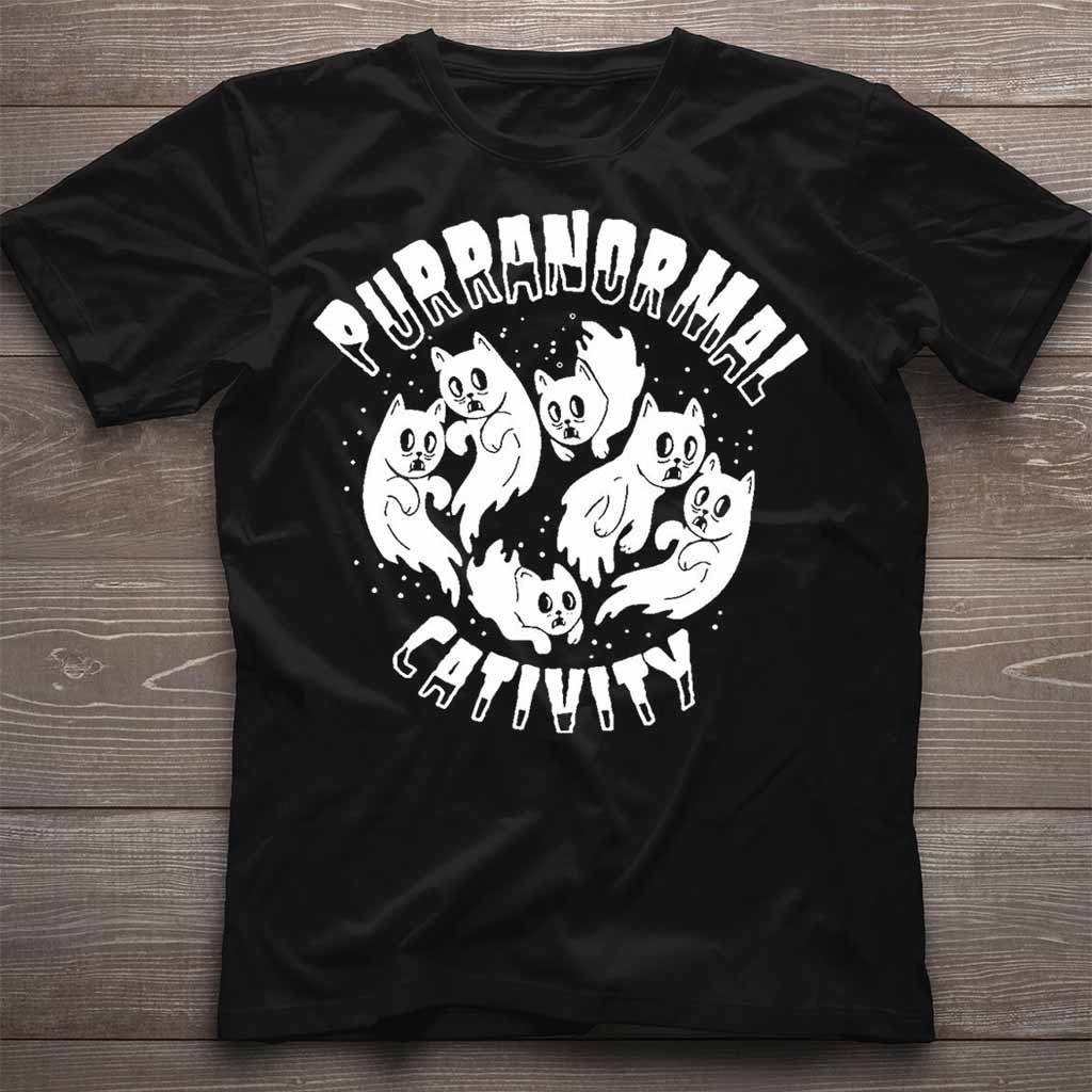 Purranormal Cativity Halloween - Cat T-shirt And Hoodie 082021