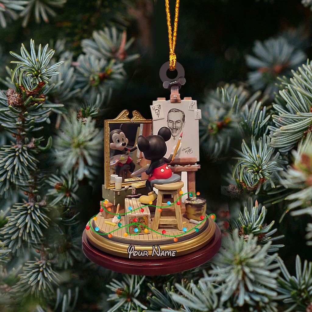 50 Years Magic Mouse Ears - Personalized Christmas Mouse Ornament (Printed On Both Sides)