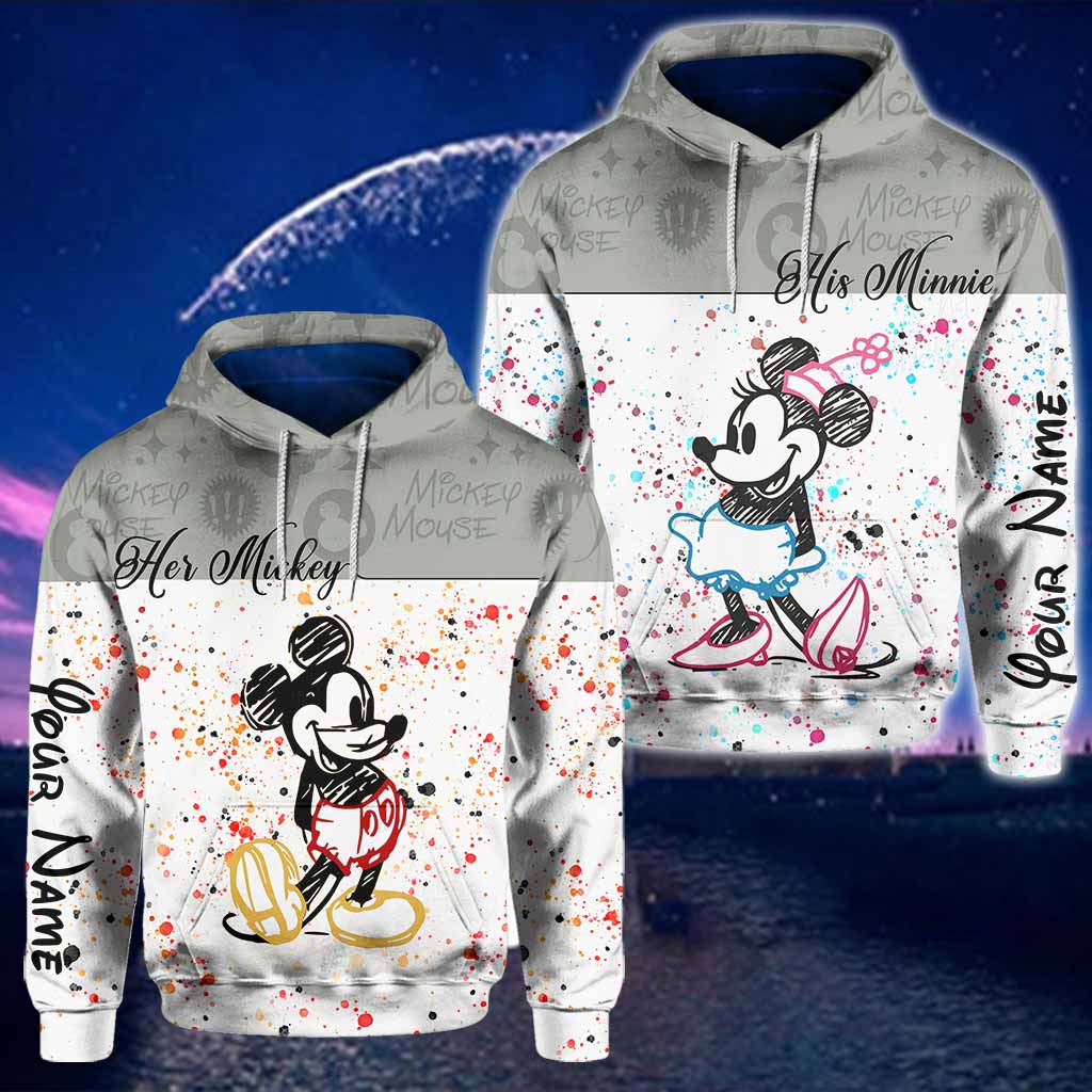 Magical Couple - Personalized Couple Mouse Hoodies