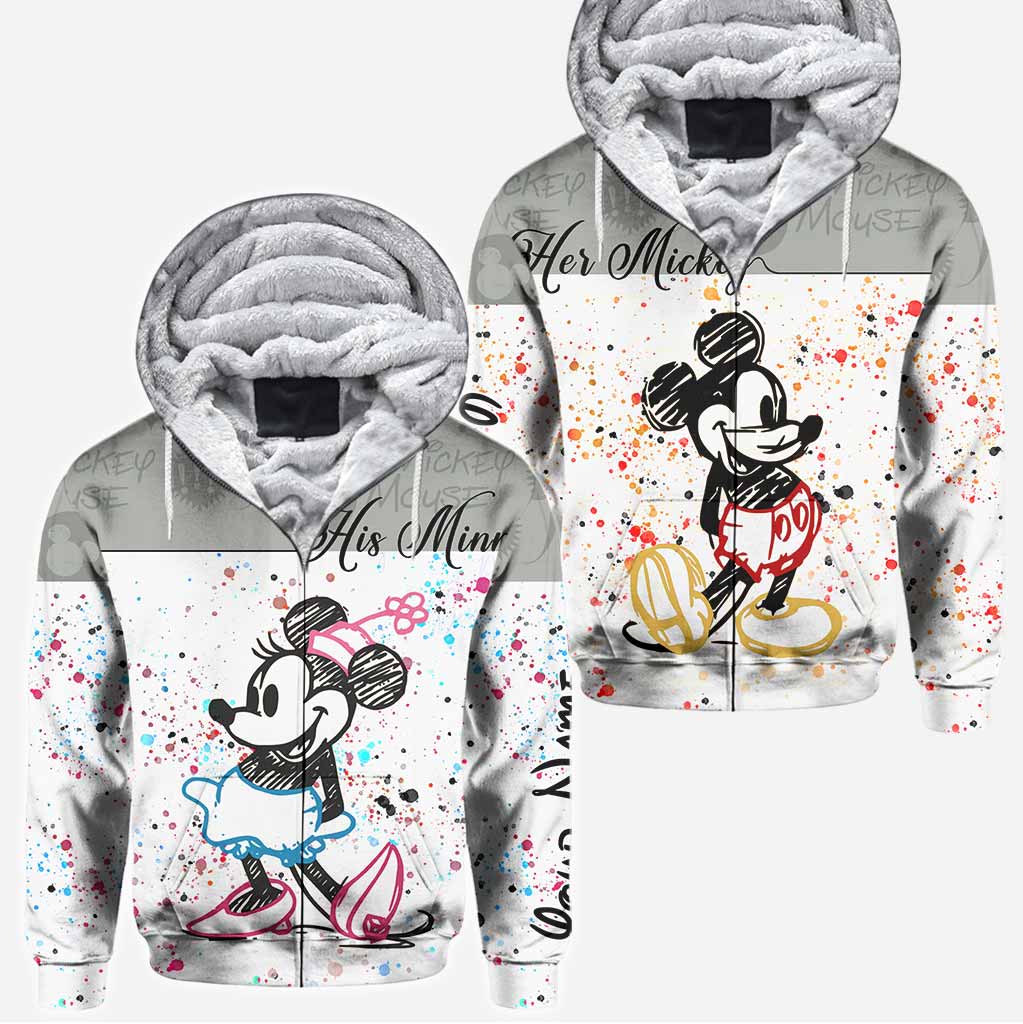 Magical Couple - Personalized Couple Mouse Hoodies