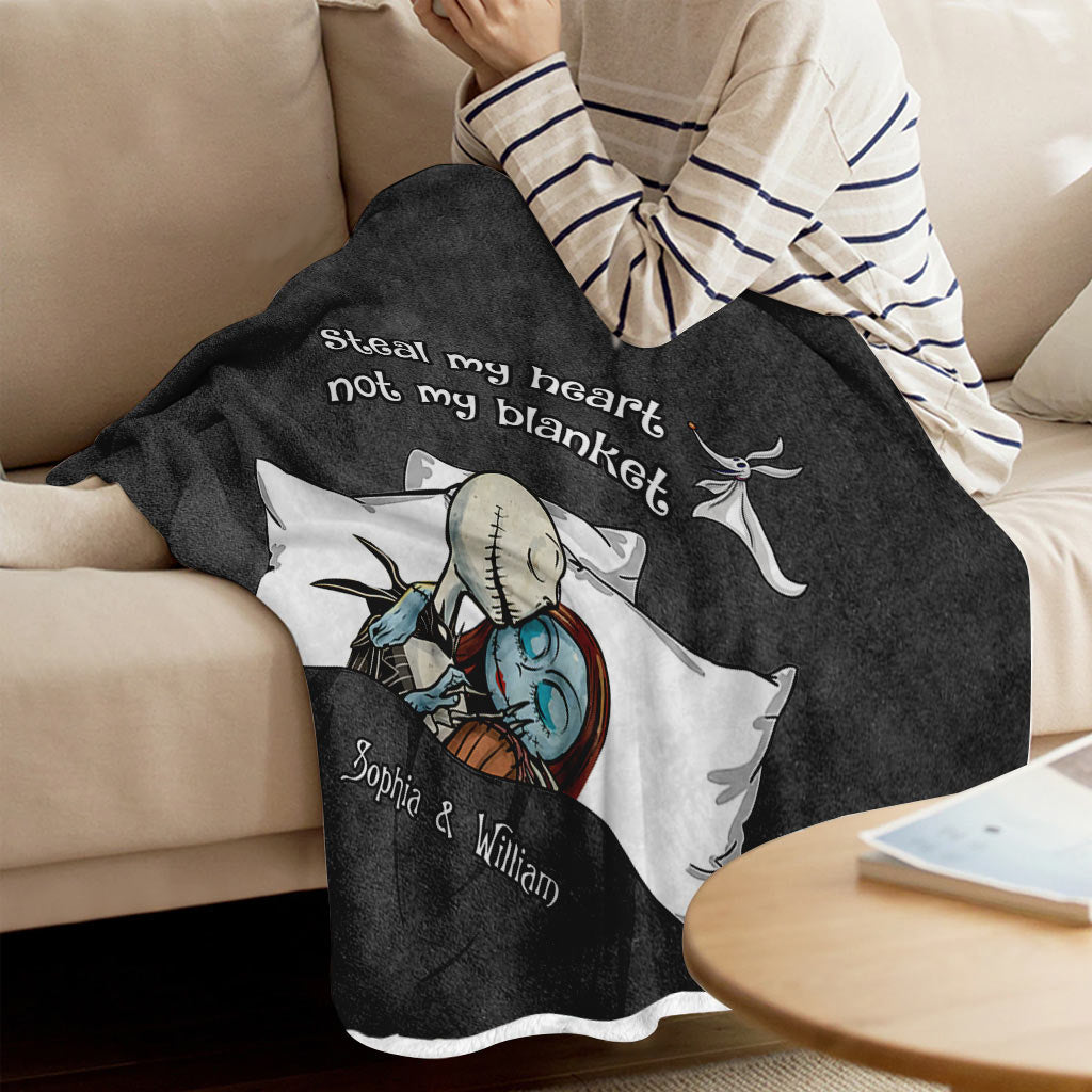 Steal My Heart Not My Blanket - Personalized Couple Nightmare Blanket