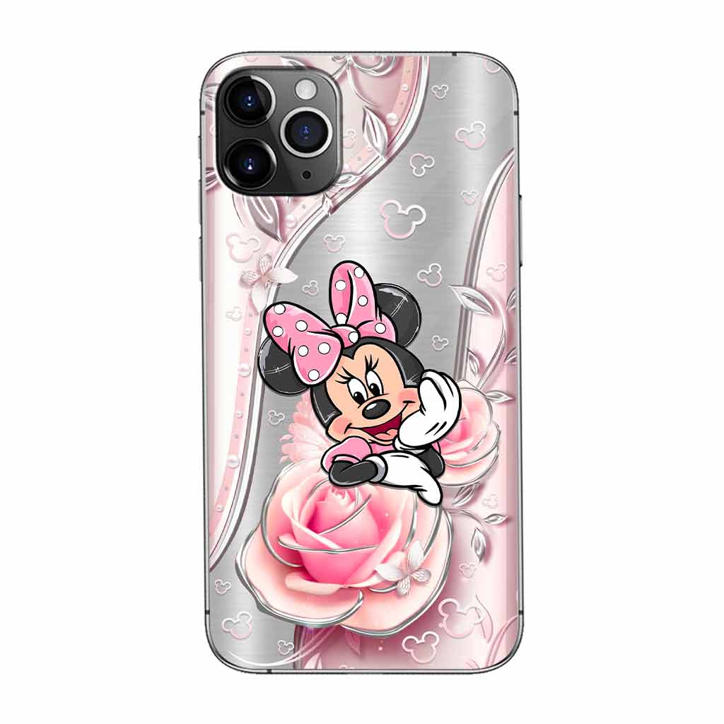 Black Pink Mouse Ears - Phone Case