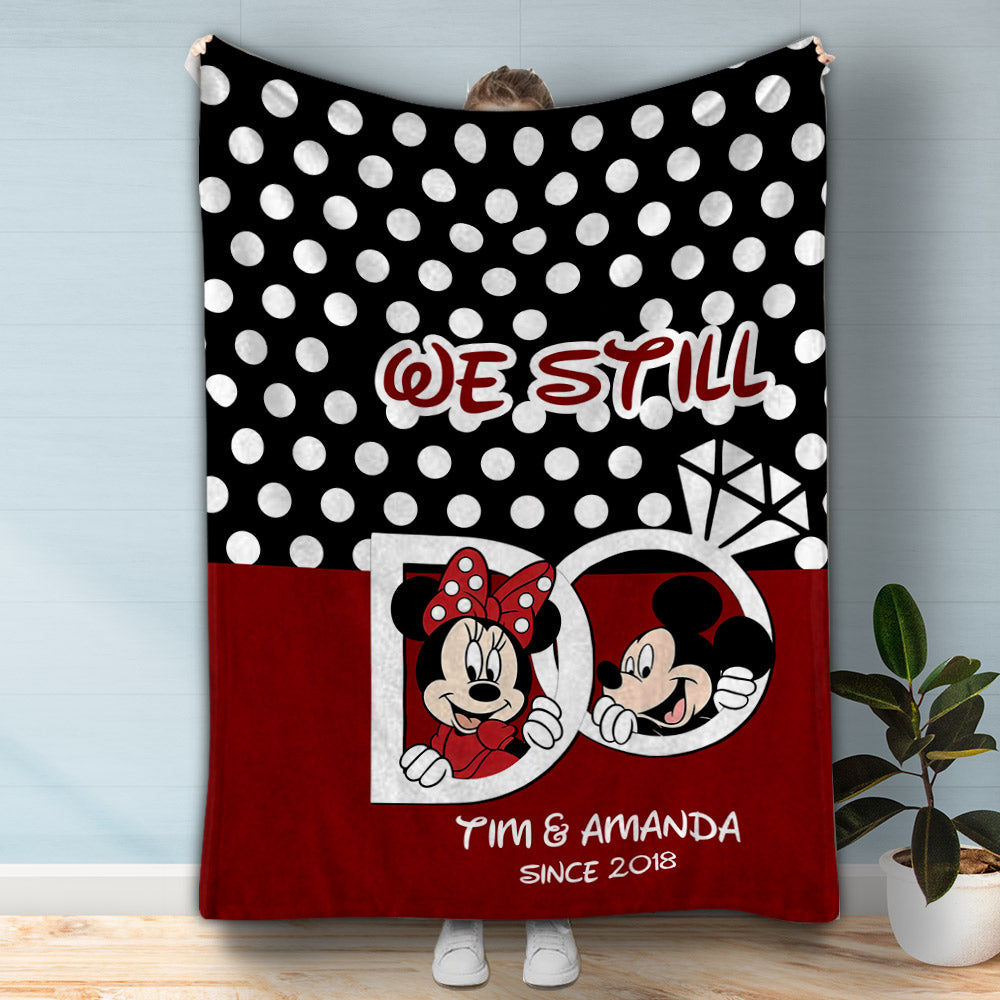 We Still Do - Personalized Couple Mouse Blanket