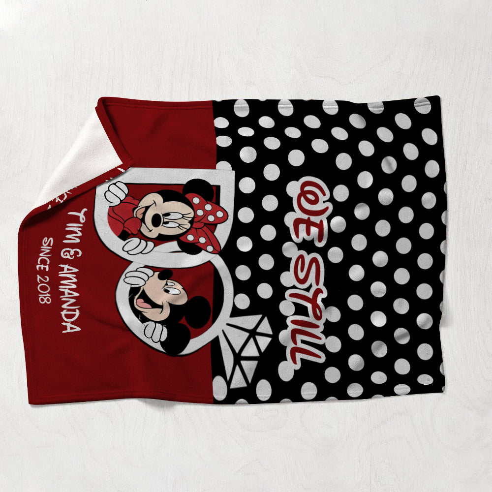 We Still Do - Personalized Couple Mouse Blanket
