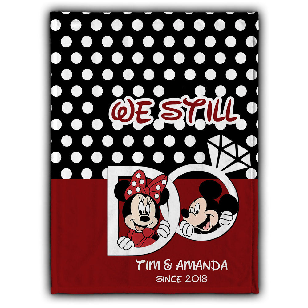 We Still Do - Personalized Couple Mouse Blanket