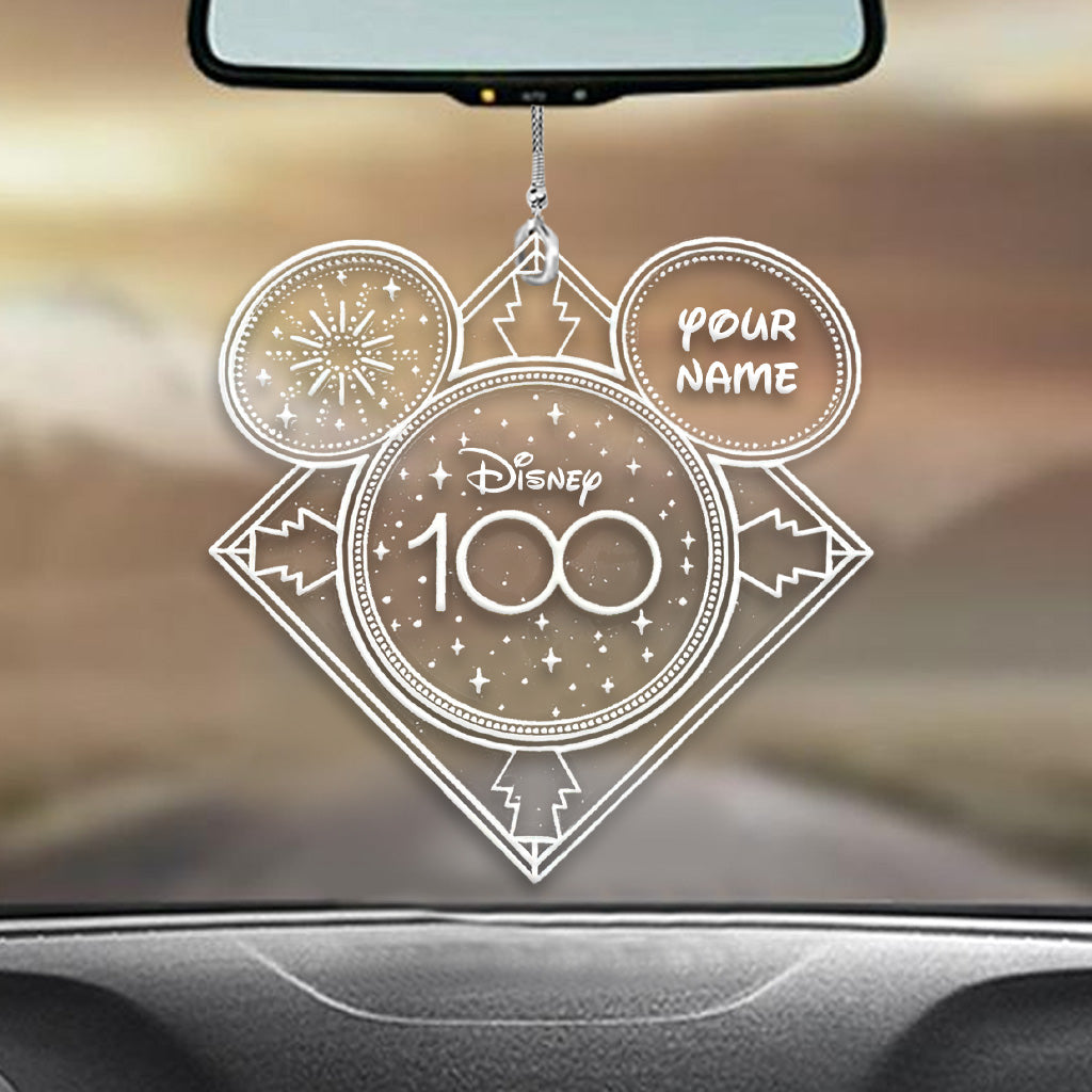 100 Years Of Wonder - Personalized Mouse Transparent Car Ornament