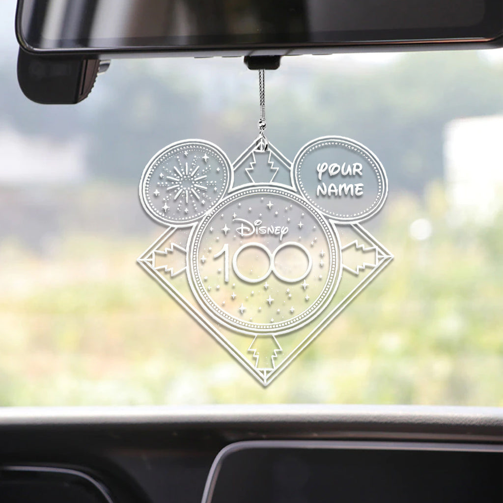 100 Years Of Wonder - Personalized Mouse Transparent Car Ornament