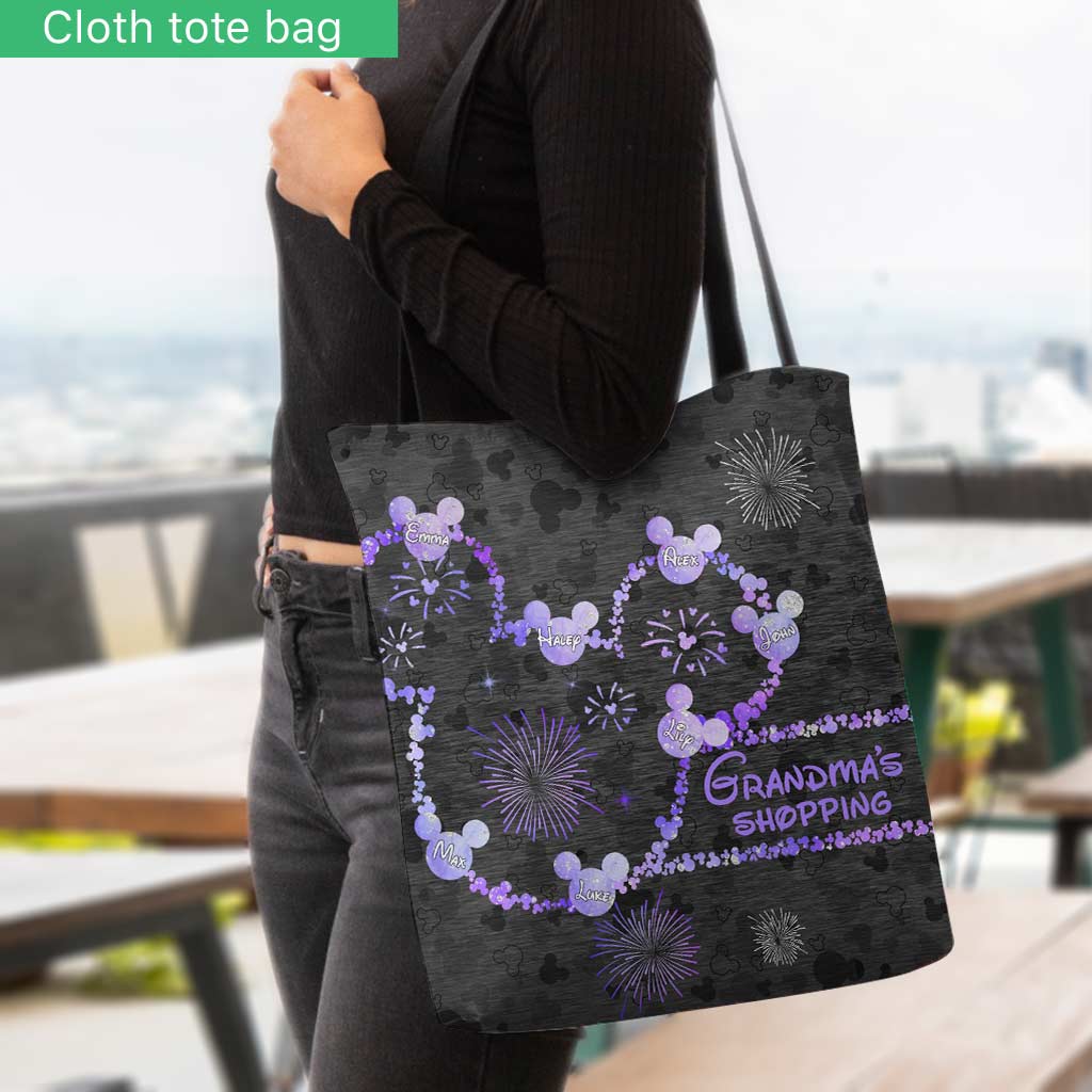Grandma's Shopping - Personalized Mother's Day Grandma Tote Bag
