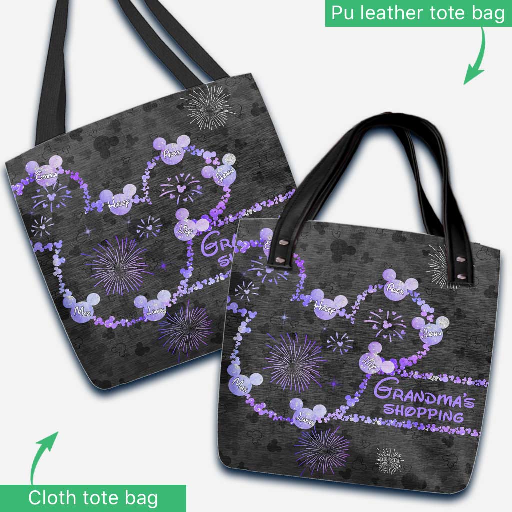 Grandma's Shopping - Personalized Mother's Day Grandma Tote Bag
