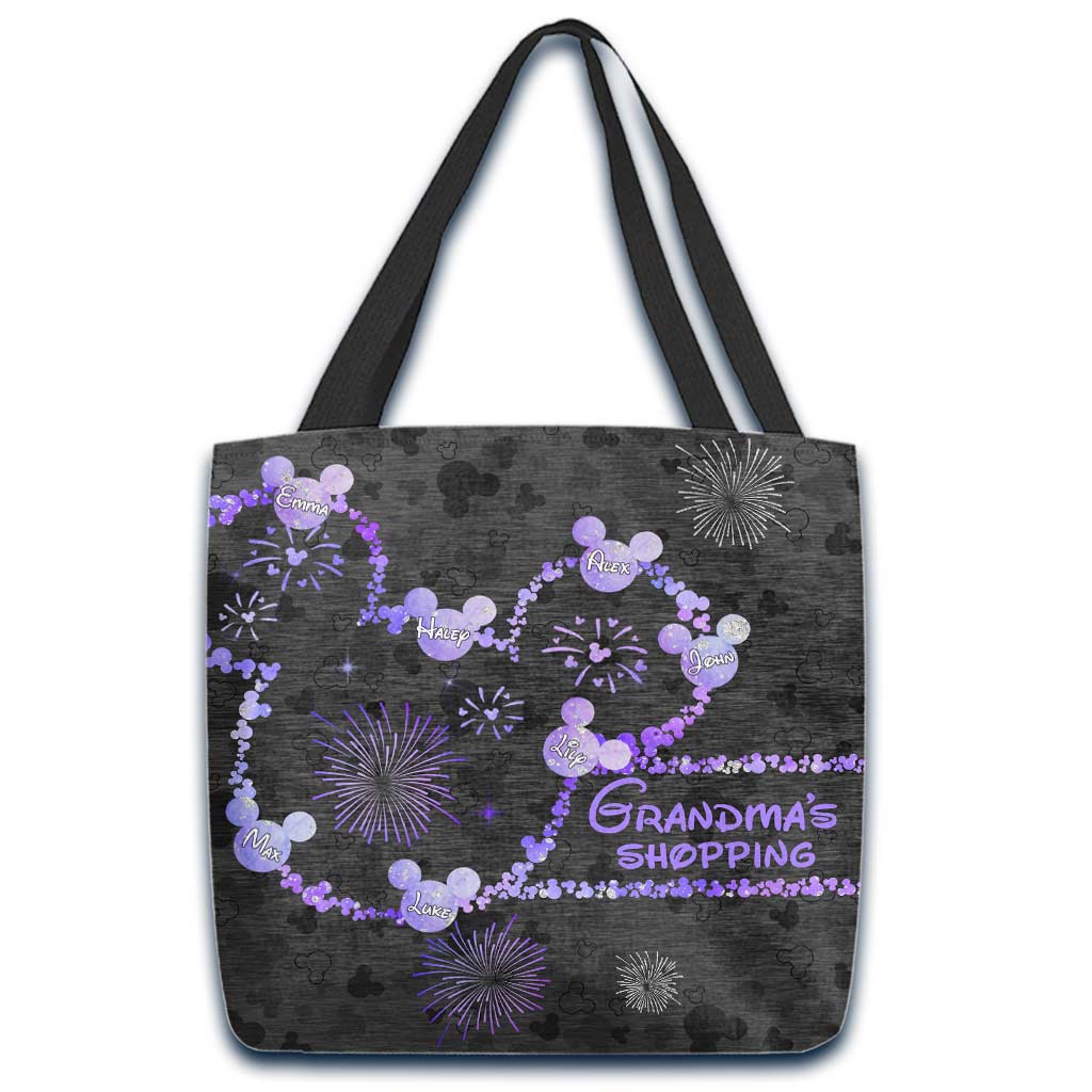 Grandma's Shopping - Personalized Mother's Day Grandma Tote Bag