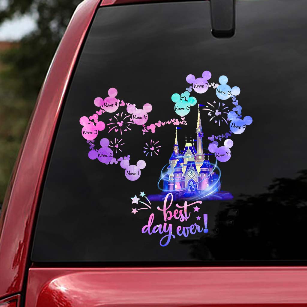 Best Day Ever - Personalized Mouse Decal Full