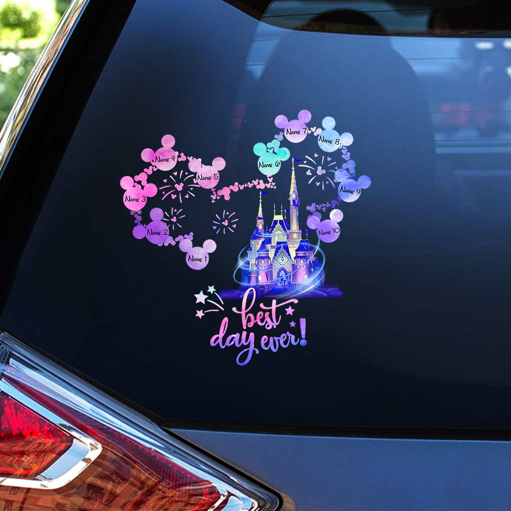 Best Day Ever - Personalized Mouse Decal Full