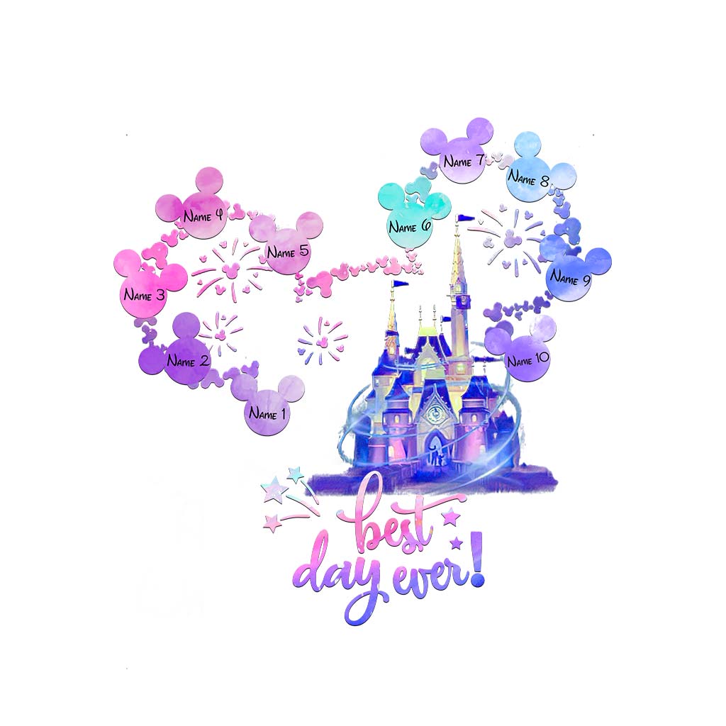 Best Day Ever - Personalized Mouse Decal Full