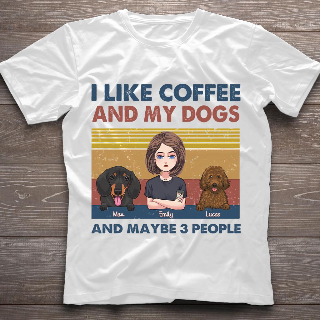 I Like Coffee And My Dog - Personalized Mother's Day Dog T-shirt and Hoodie