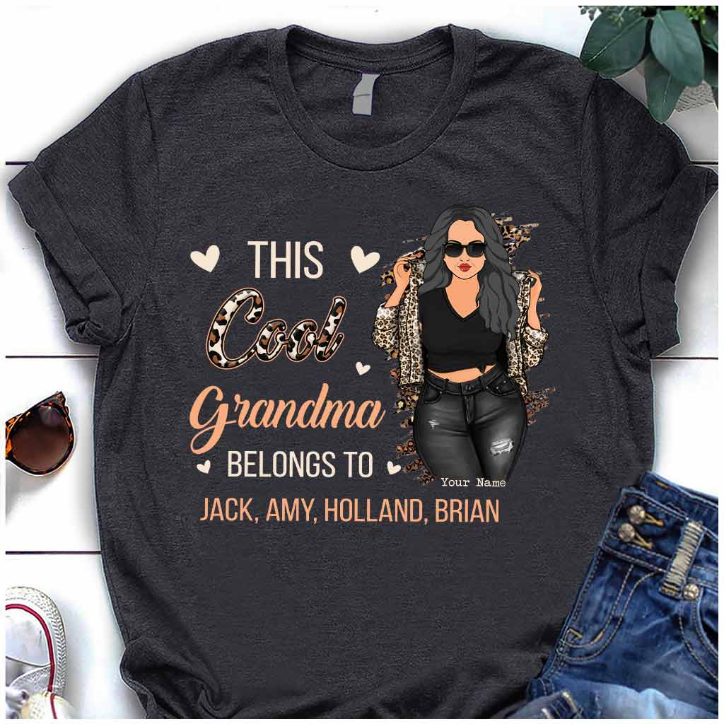 This Cool Grandma Belongs To - Personalized Grandma T-shirt and Hoodie