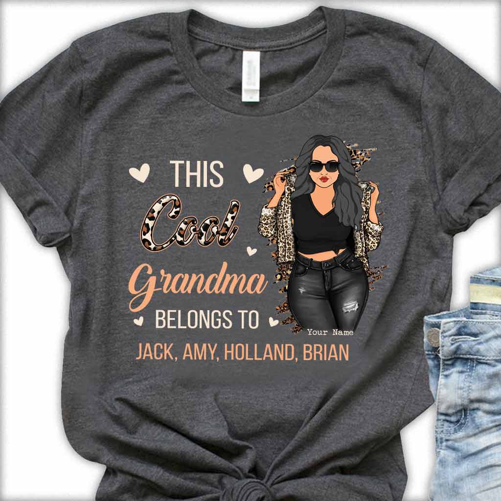 This Cool Grandma Belongs To - Personalized Grandma T-shirt and Hoodie