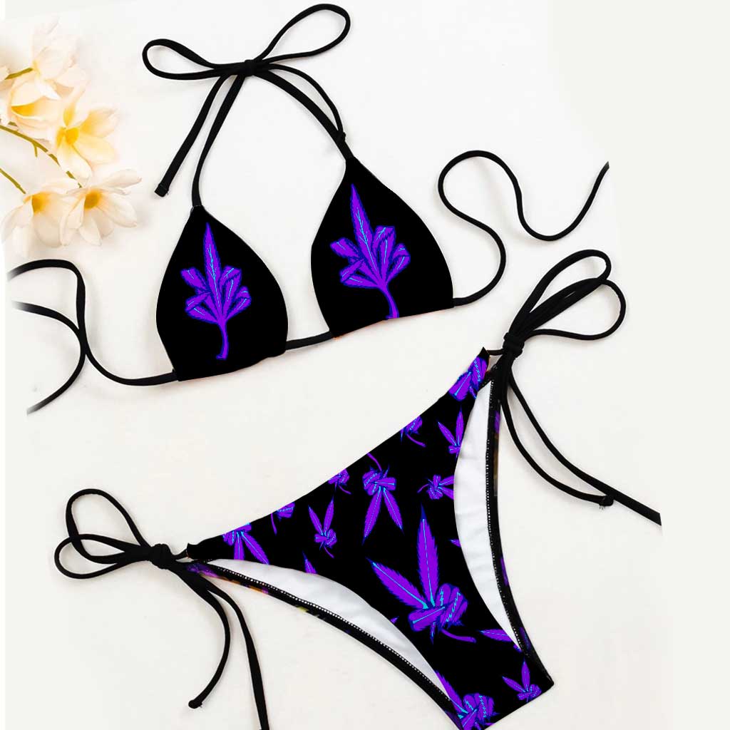 Magic Leaf - Weed Women's Triangle Bikini Swimsuit
