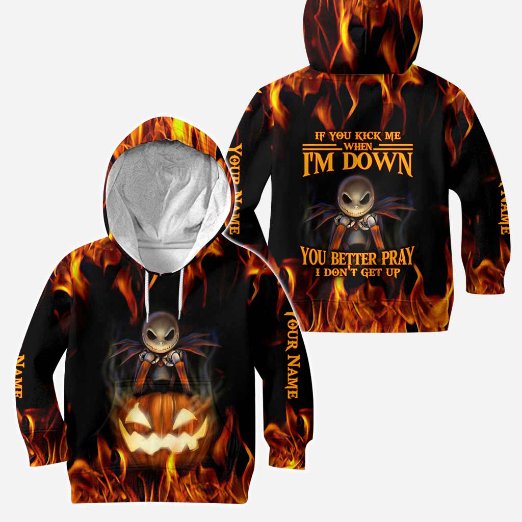 If Your Kick Me When I'm Down - Personalized Nightmare Hoodie and Leggings