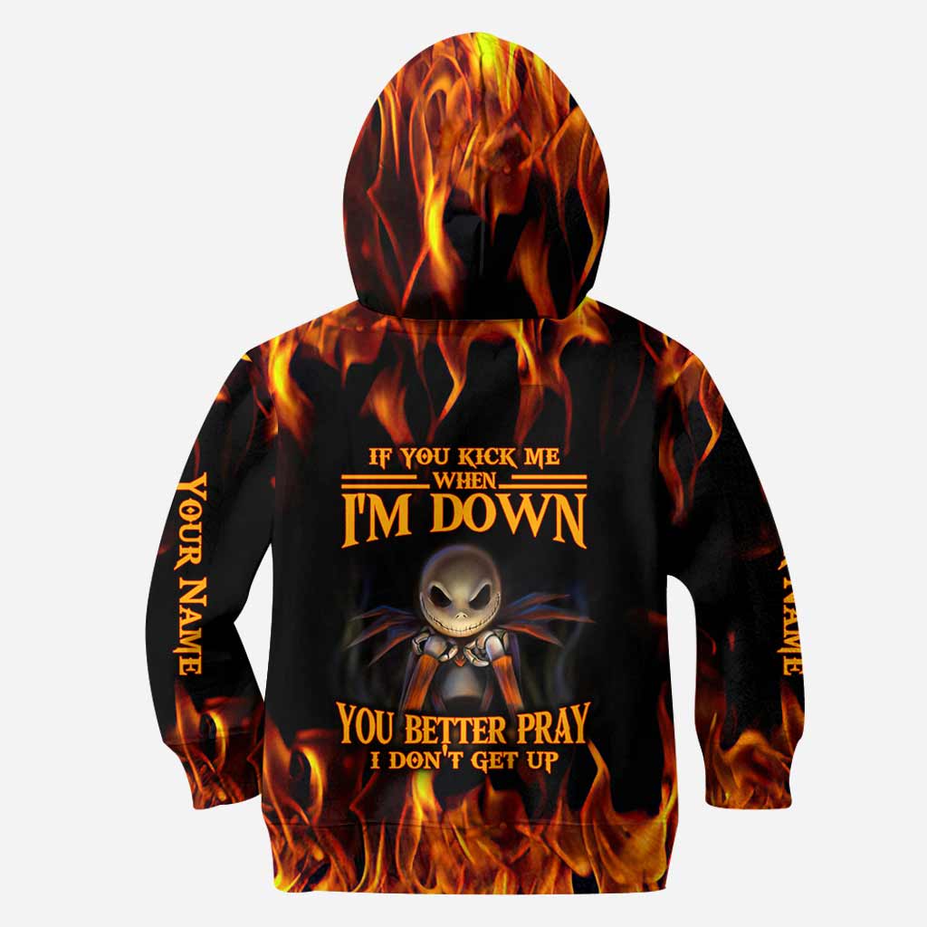 If Your Kick Me When I'm Down - Personalized Nightmare Hoodie and Leggings