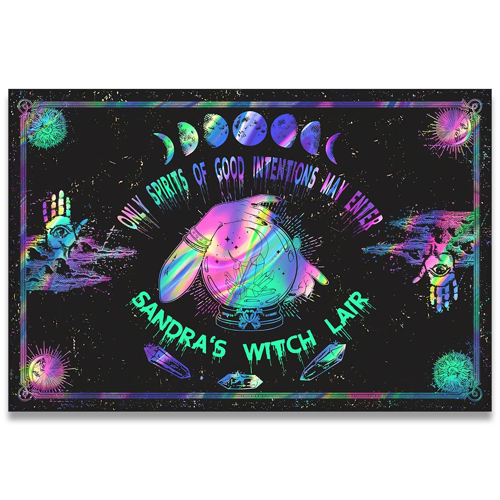 Only Spirits Of Good Intentions May Enter - Witch Personalized Doormat