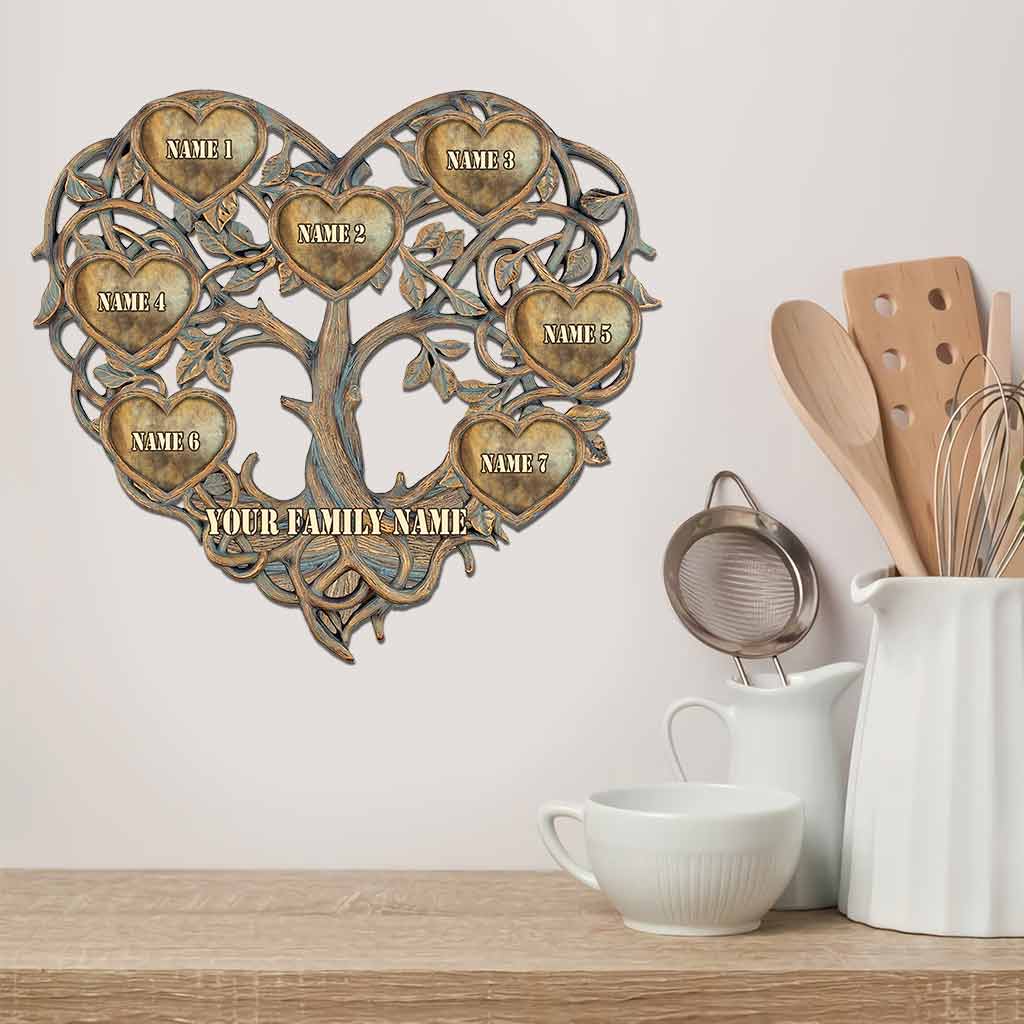 Family - Personalized Cut Metal Sign