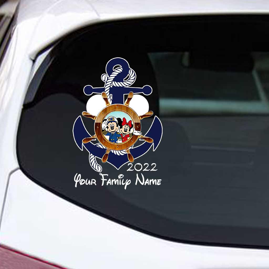Mouse Ears & Cruising - Personalized Cruising Decal Full