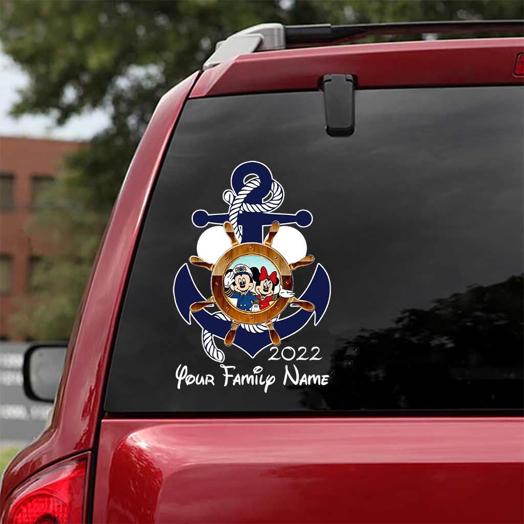 Mouse Ears & Cruising - Personalized Cruising Decal Full