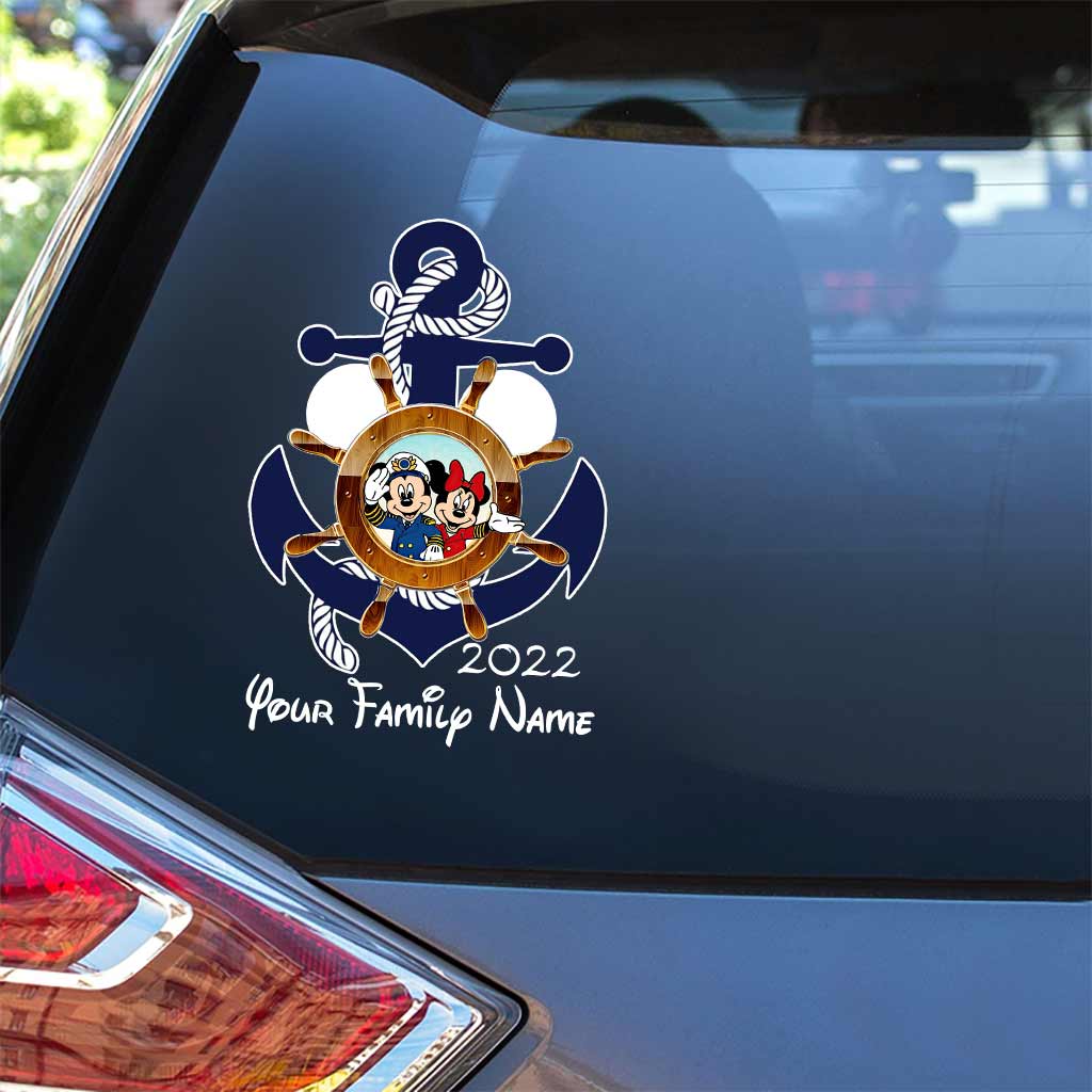 Mouse Ears & Cruising - Personalized Cruising Decal Full
