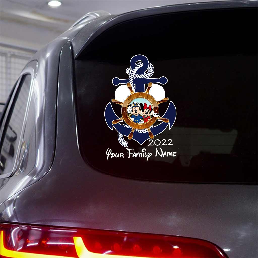 Mouse Ears & Cruising - Personalized Cruising Decal Full